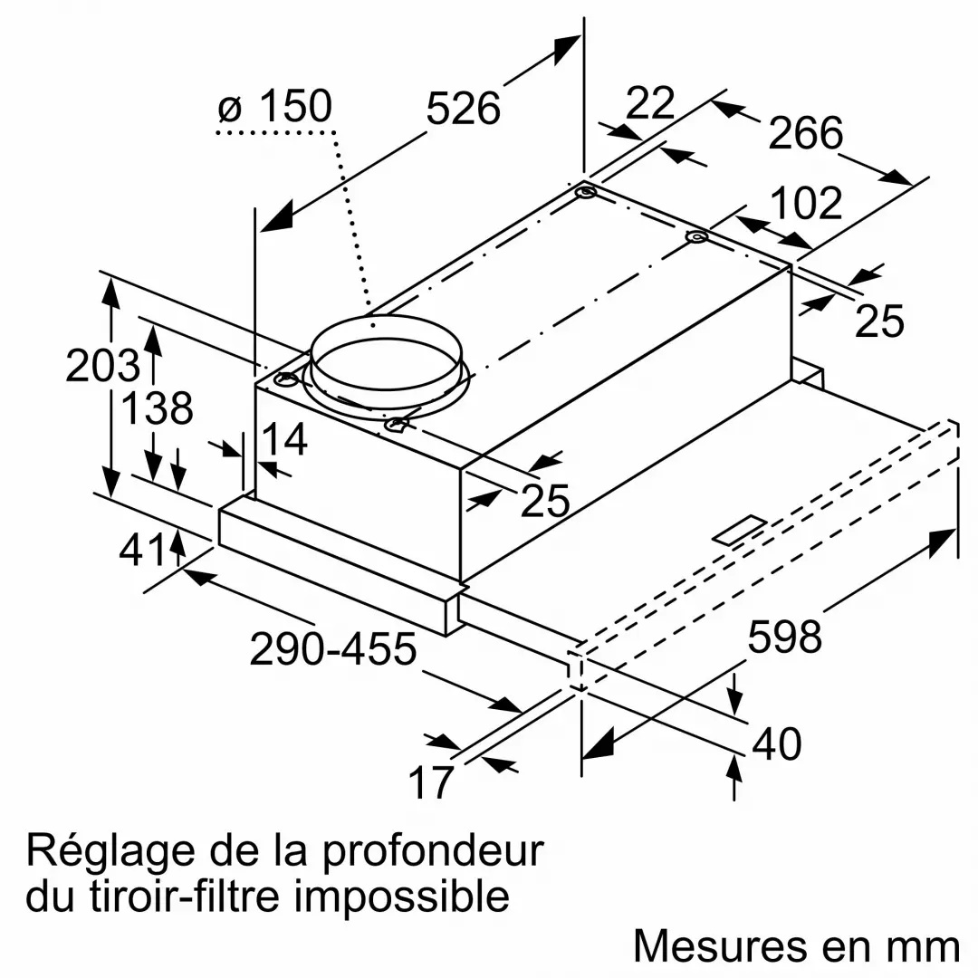 Hotte télescopique BOSCH DFM064W55 – Image 7