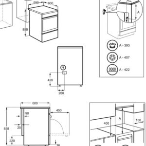 Cuisinière vitrocéramique ELECTROLUX LKR664177W - Image 4